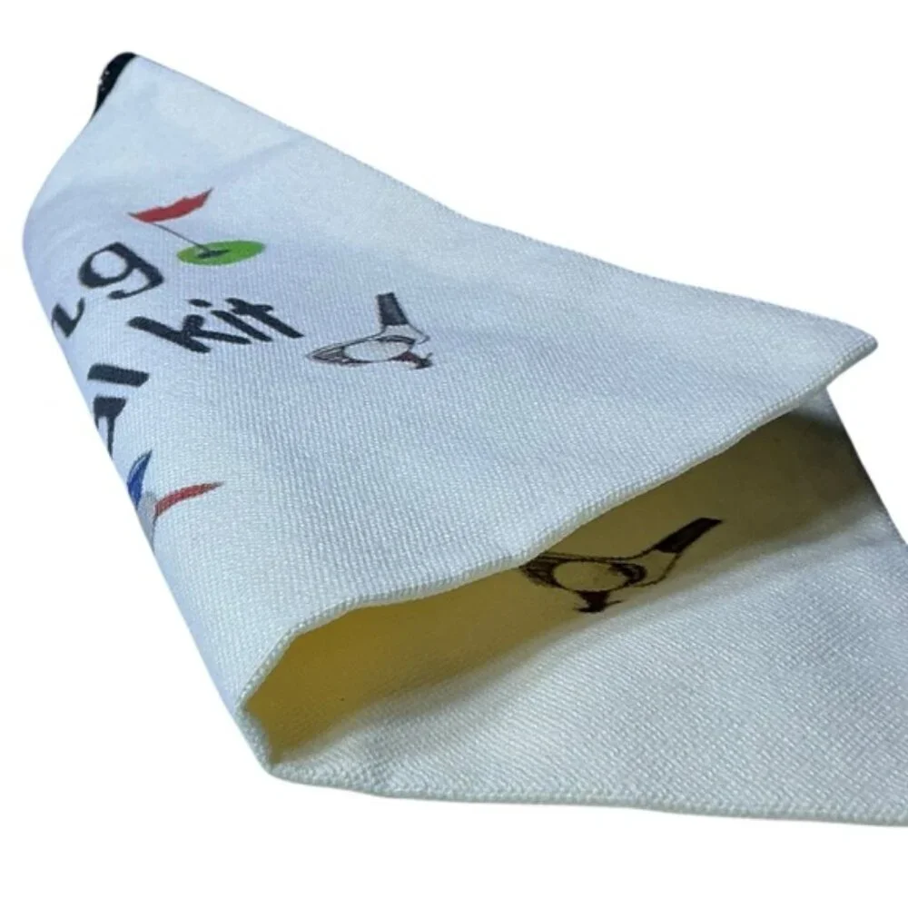 Golf Survival Kit Multipurpose Storage Bag Cosmetic Tee’s Pencil Scorecard White